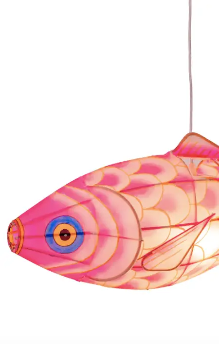 PETIT PAN suspension lampion carpe / rose by Citron Grenadine