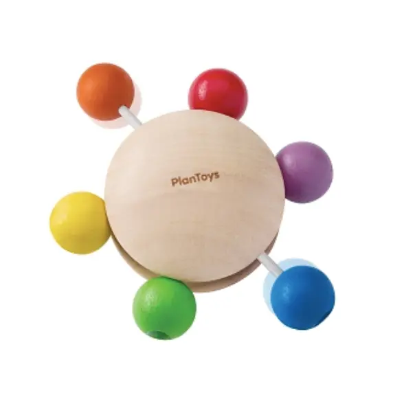PLAN TOYS hochet perles colorées 9M+ by Citron Grenadine
