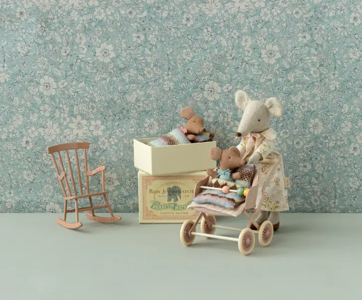 Maileg souris bébé "sleepy wakey" dans sa boite / bleu by Citron Grenadine