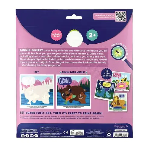 OOLY coloriage à l'eau / baby animals +2 ans by Citron Grenadine