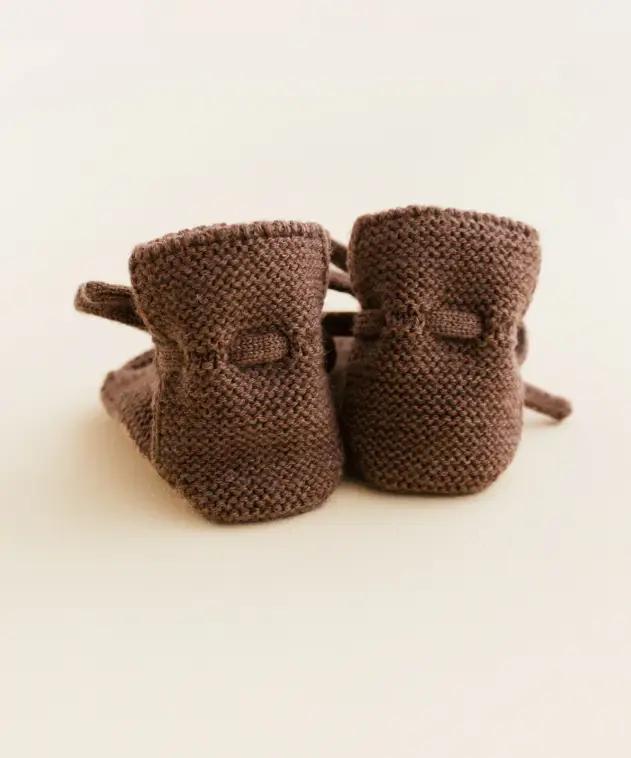 HVID chaussons booties / mocha by Citron Grenadine