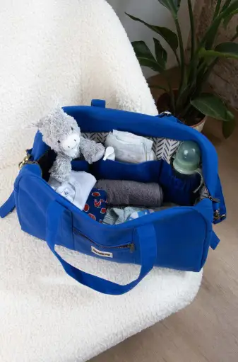 HINDBAG Basile sac à langer / bleu électrique by Citron Grenadine
