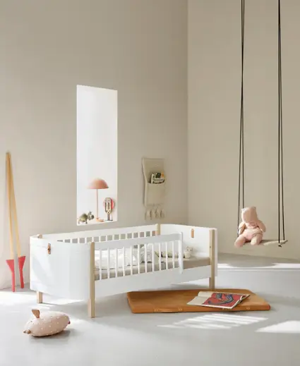 Oliver Furniture mini+ lit junior 2/8 ans chêne/blanc 041465 by Citron Grenadine