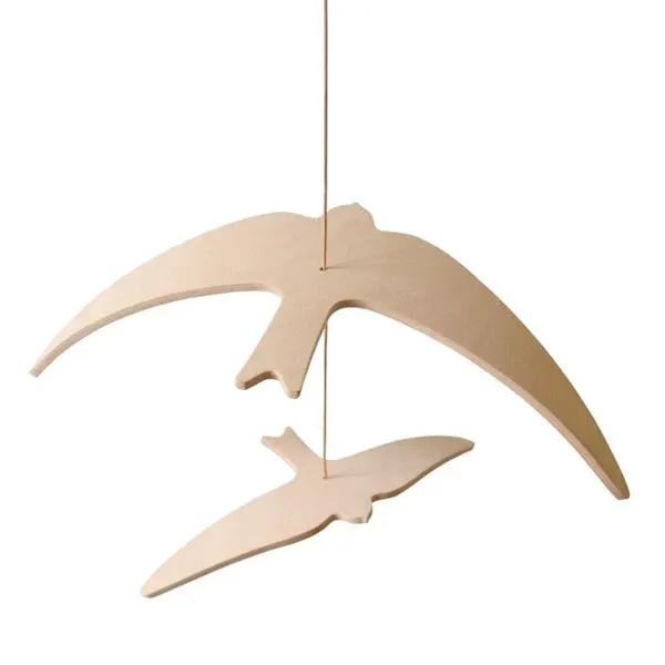 Charlie Crane mobile hirondelles kano by Citron Grenadine