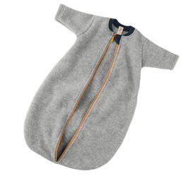 ENGEL gigoteuse en laine avec manches / gris chiné by Citron Grenadine