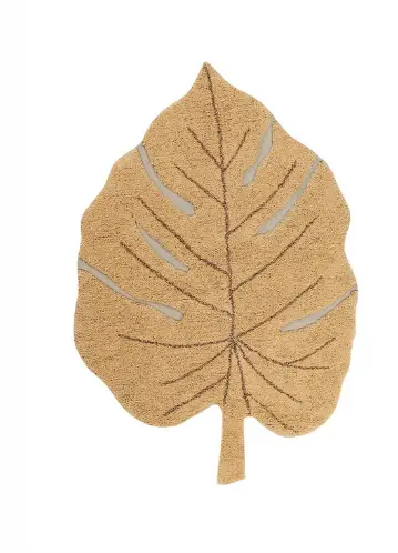LORENA CANALS tapis lavable / monstera honey by Citron Grenadine