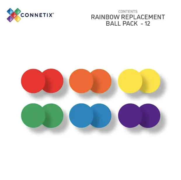 CONNETIX rainbow ball pack 12 pièces by Citron Grenadine