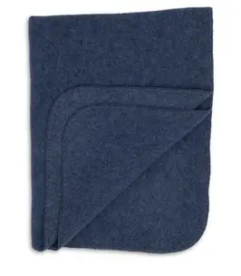 ENGEL couverture en laine / bleu chiné by Citron Grenadine