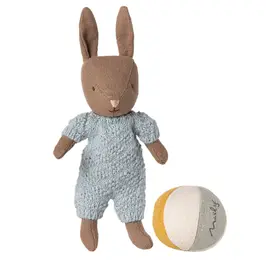 Maileg Rabbit set, Micro - Brown - Blue by Citron Grenadine