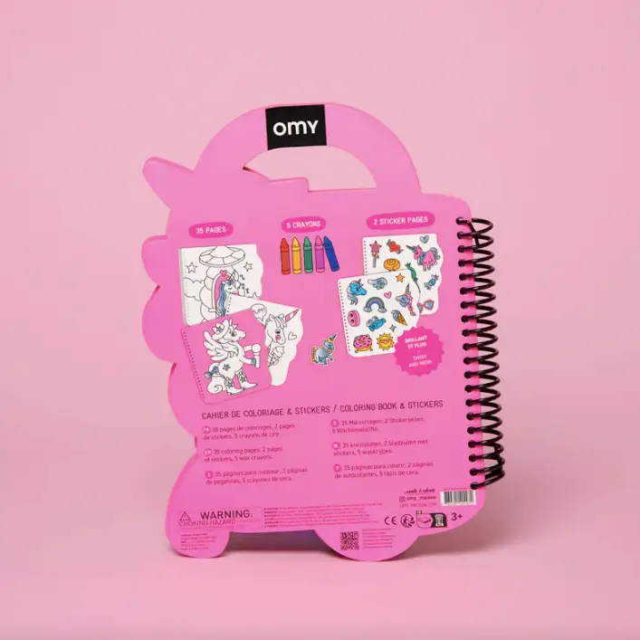 OMY cahier de coloriage et stickers / lily by Citron Grenadine