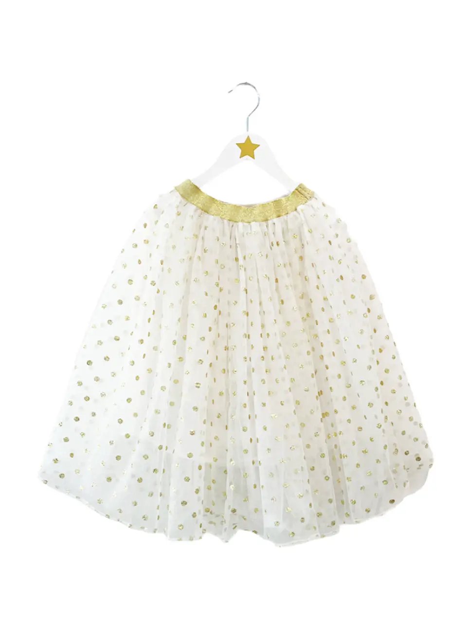 RATATAM jupon long pois or by Citron Grenadine