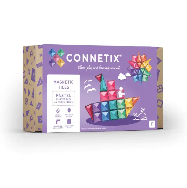 CONNETIX pastel starter pack 64 pièces by Citron Grenadine