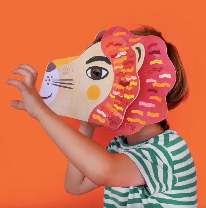 LONDJI masque et stickers be wild / lion +4 ans by Citron Grenadine