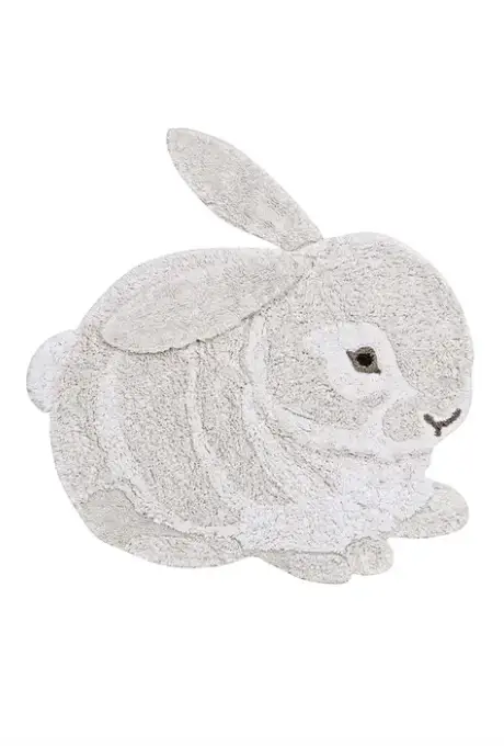 LORENA CANALS tapis lavable / bunny by Citron Grenadine
