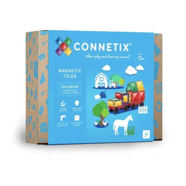 CONNETIX rainbow motion pack 24 pièces by Citron Grenadine