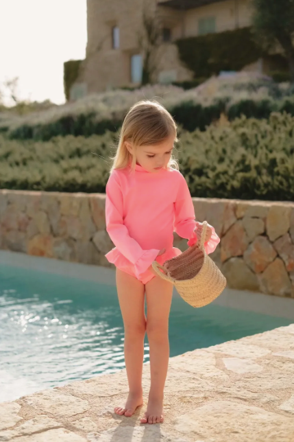 LISON PARIS bora bora LM maillot anti UV / rose fluo by Citron Grenadine