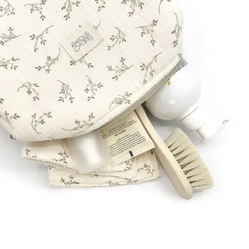 BABYSHOWER trousse de toilette Camila / olive bloom by Citron Grenadine