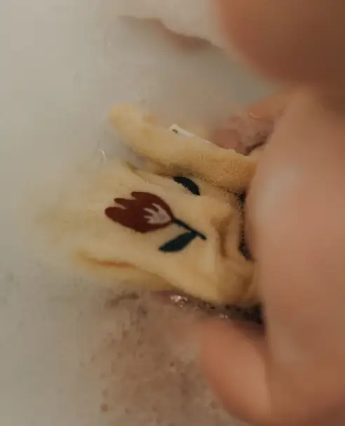 DEAR APRIL paw gants de toilette / harmony by Citron Grenadine