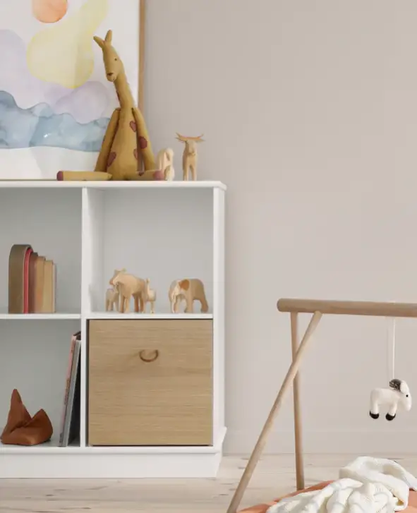 OLIVER FURNITURE étagère WOOD 5x2 horizontale avec socle by Citron Grenadine
