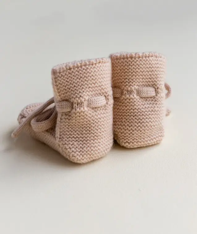 HVID chaussons booties / apricot by Citron Grenadine