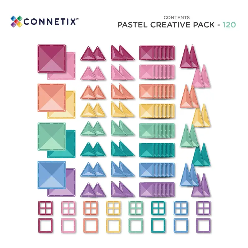 CONNETIX Pastel Creative pack 120 pièces by Citron Grenadine