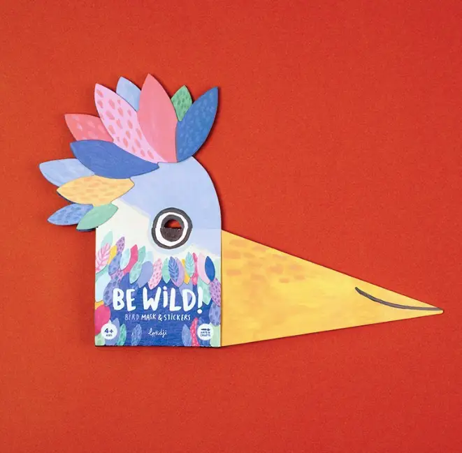 LONDJI masque et stickers be wild / bird +4 ans by Citron Grenadine