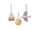 DEAR APRIL lot de 3 jouets / sailboats by Citron Grenadine