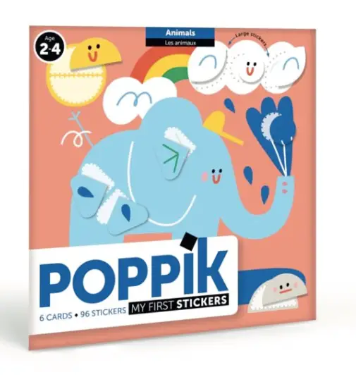 POPPIK stickers 2ans+ / animaux by Citron Grenadine