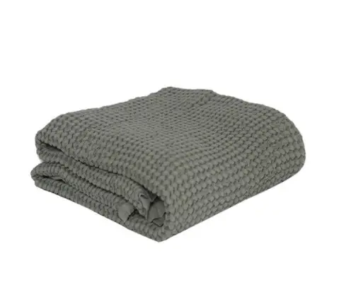 MALLINO plaid gauffré / eucalyptus by Citron Grenadine