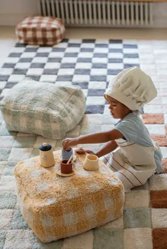 LORENA CANALS tapis lavable / kitchen tiles sage by Citron Grenadine