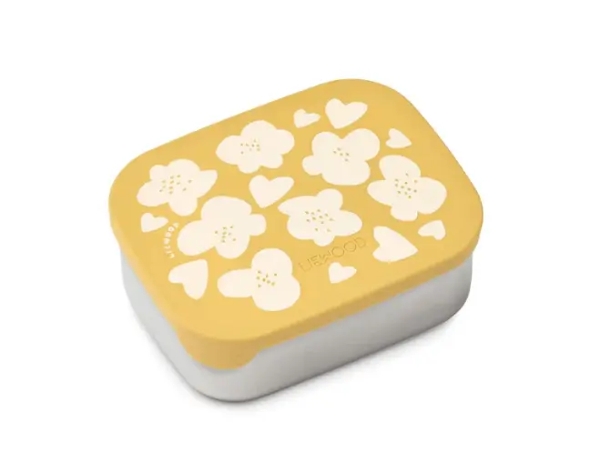 LIEWOOD lunchbox arthur / flower lemon yellow by Citron Grenadine