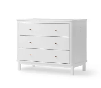 OLIVER FURNITURE commode wood 3 tiroirs / blanc by Citron Grenadine