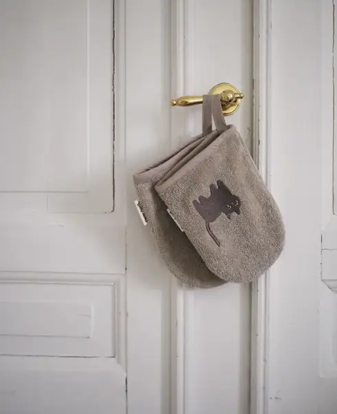 DEAR APRIL paw gants de toilette / moon cat by Citron Grenadine