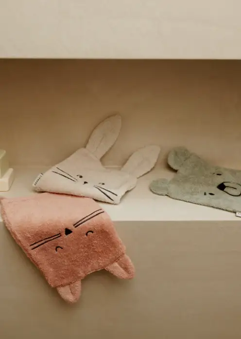 LIEWOOD SYLVESTER gants de toilette / dove blue mix by Citron Grenadine