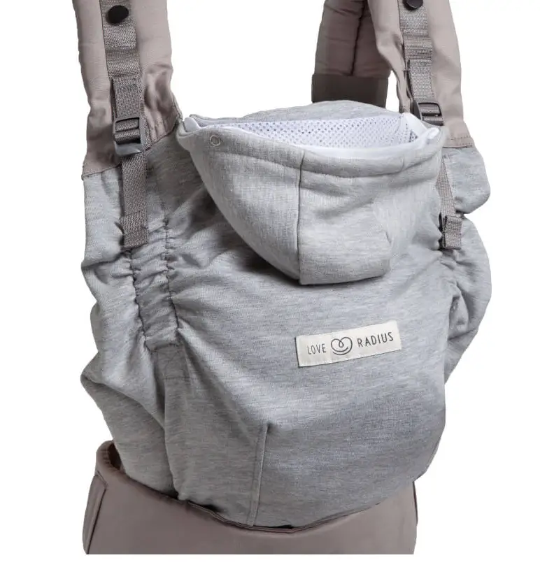 LOVE RADIUS porte-bébé HoodieCarrier 2 / gris by Citron Grenadine