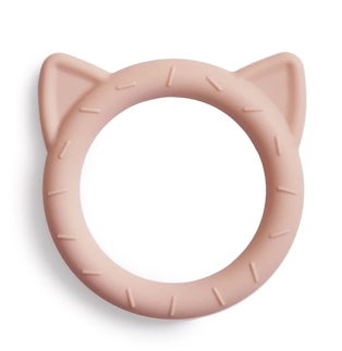 MUSHIE hochet de dentition / cat rose by Citron Grenadine