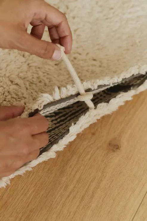 TAPIS COTON LAVABLE MOON MULTISHAPE by Citron Grenadine