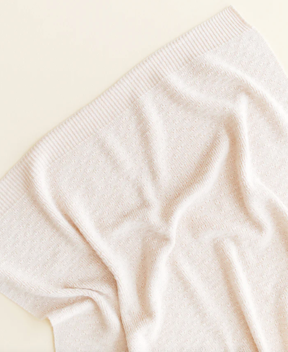 HVID Couverture bébé laine mérinos Dora cream – plaid naissance naturel by Citron Grenadine