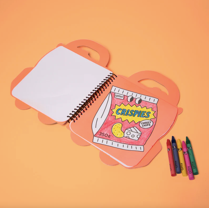 OMY cahier de coloriage et stickers / yummy by Citron Grenadine