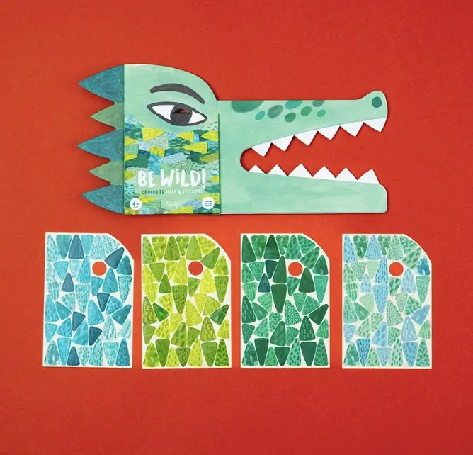 LONDJI masque et stickers be wild / crocodile +4 ans by Citron Grenadine