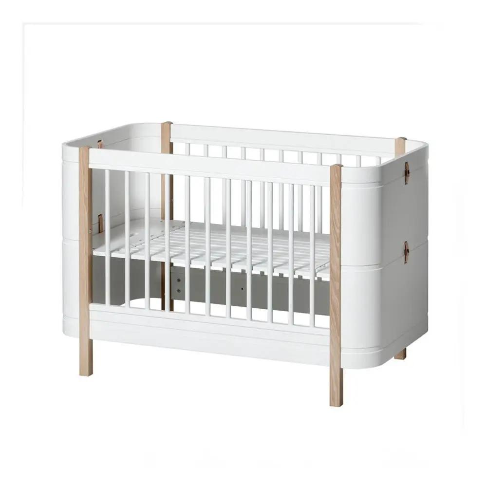 Oliver Furniture lit mini+ 0/9 ans / blanc/chêne by Citron Grenadine