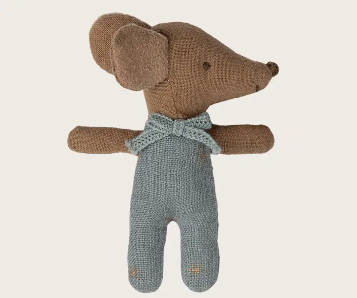 Maileg souris bébé "sleepy wakey" dans sa boite / bleu by Citron Grenadine
