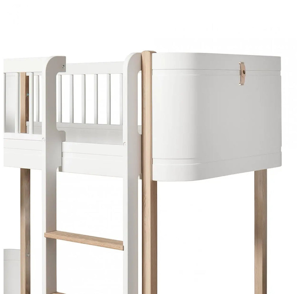 Oliver Furniture lit mezzanine mi-haut wood mini+ by Citron Grenadine