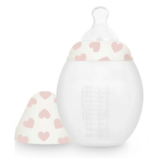 ELHEE Biberon anti-colique 330ml | full of love rose 4m+ by Citron Grenadine