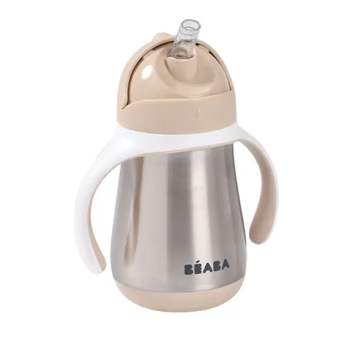 BÉABA Tasse paille inox 250ml - Terre d'argile by Citron Grenadine