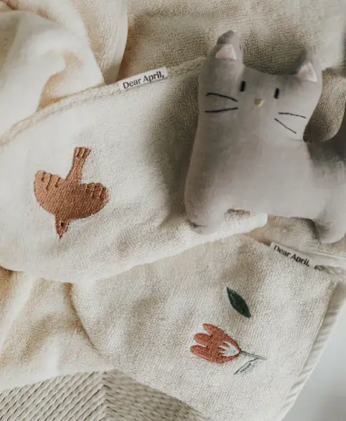 DEAR APRIL paw gants de toilette / harmony by Citron Grenadine
