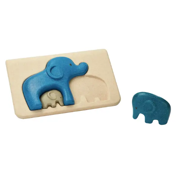 PLAN TOYS mon 1er puzzle éléphant +1 an by Citron Grenadine