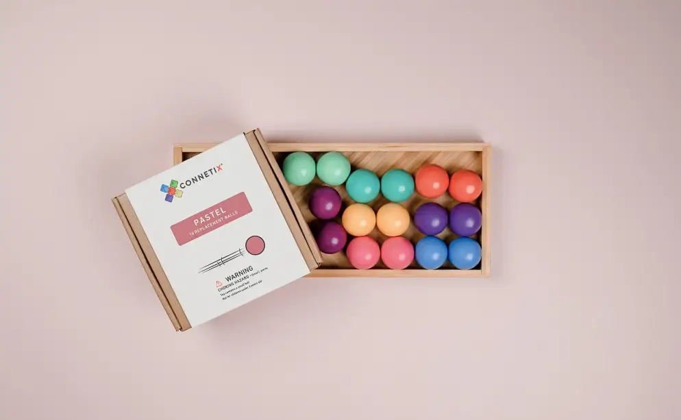 CONNETIX pastel ball pack 16 pièces by Citron Grenadine