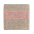HVID Couverture bébé laine mérinos Gilbert sand & bubblegum – plaid naissance naturel by Citron Grenadine