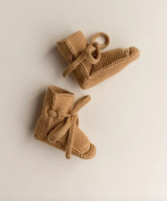 HVID chaussons booties / ochre by Citron Grenadine
